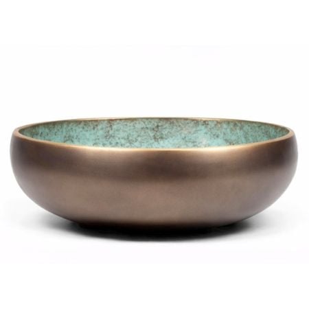 Verdigris Bronze Bathroom Basin Rustic Finish Artisan Crafted